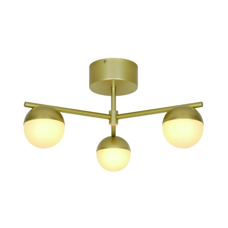 Lampa sufitowa Contina – mosiężna + 3 klosze szklane NO2512096035 - Nordlux